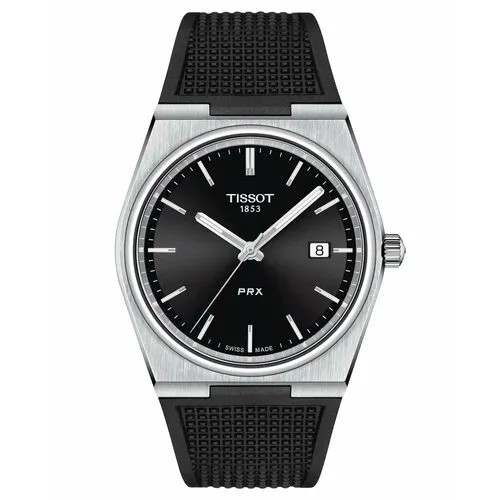 Наручные часы TISSOT PRX T1374101705100, серебряный, черный