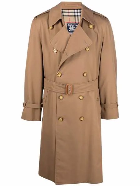 Burberry Pre-Owned тренч 1970-х годов со сборками