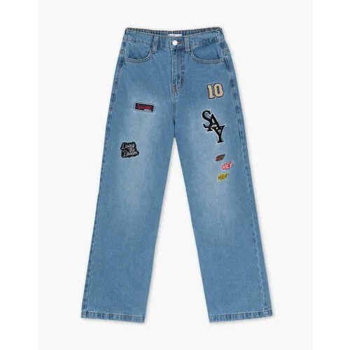 Джинсы  Gloria Jeans GJ COOL, размер 10-11л/146 (36), синий