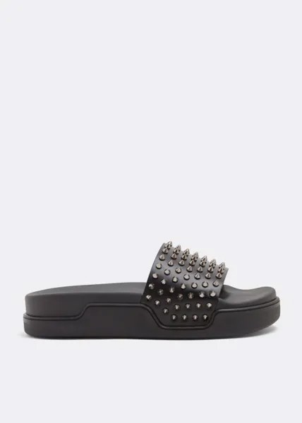 Шлепанцы CHRISTIAN LOUBOUTIN Pool Fun slides, черный