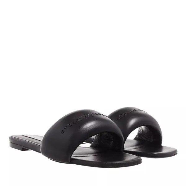 Сандалии sandals slides with logo Stella Mccartney, черный
