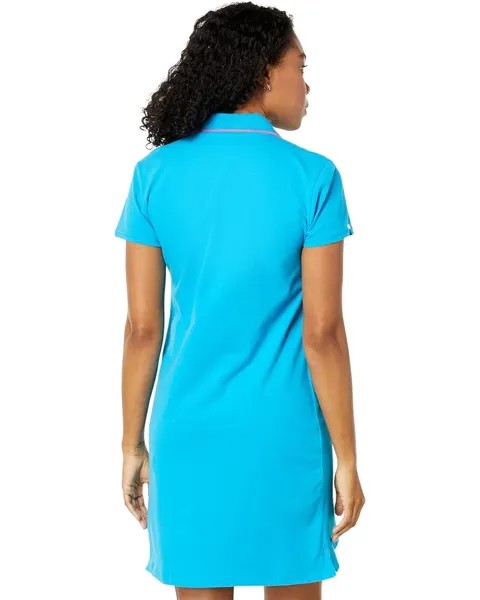 Платье U.S. POLO ASSN. Solid Polo Dress, цвет Dowtown Blue