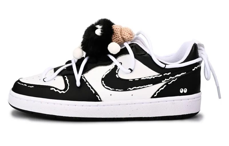 Кроссовки Nike Skateboarding Shoes Women's Low-top Black/white, черный/белый
