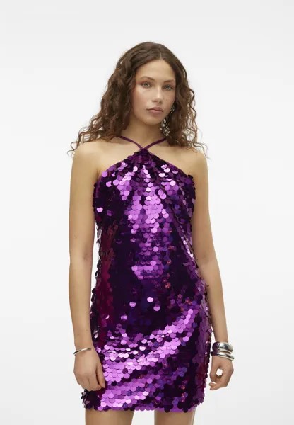 Коктейльное платье MINI SEQUIN DRESS SOMETHINGNEW, сирень