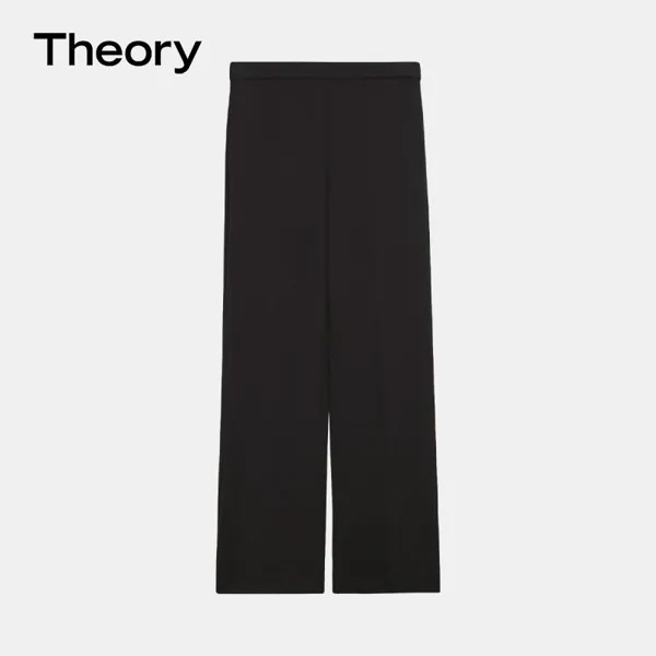 Брюки-стрейч Theory женские, черный