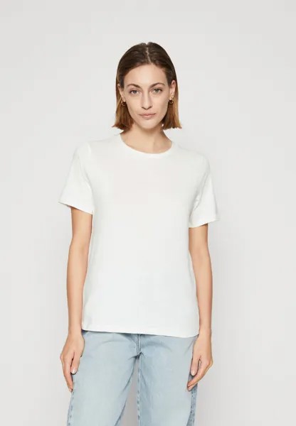 Базовая футболка SHORTSLEEVE ROUNDNECK BASIC FIT WITH LOGO Marc O'Polo DENIM, цвет egg white