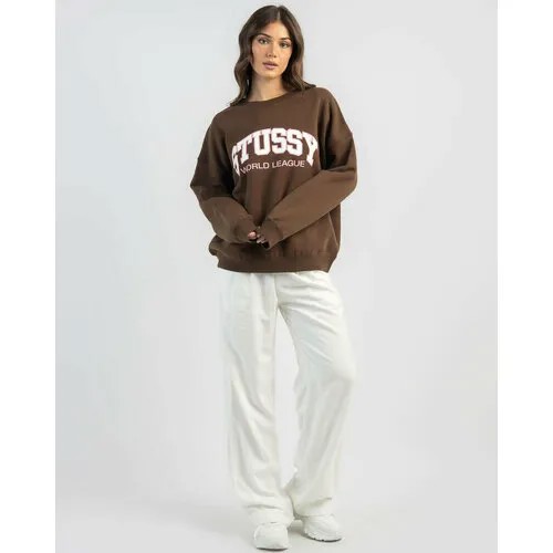 Свитшот Stussy, размер 10/M, коричневый