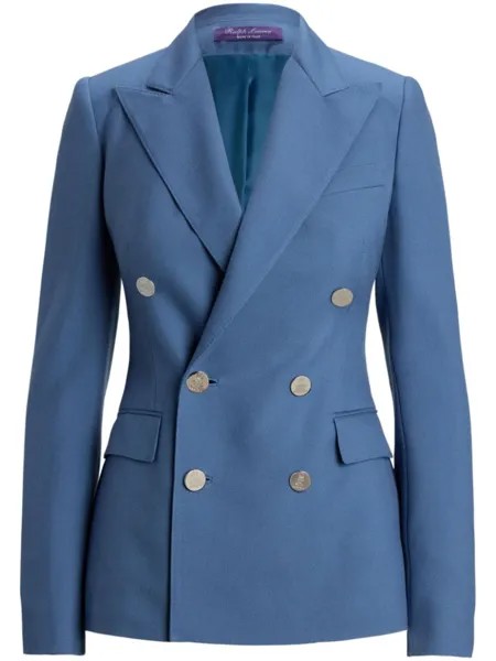 Двубортный кашемировый пиджак Camden Ralph Lauren Collection, синий