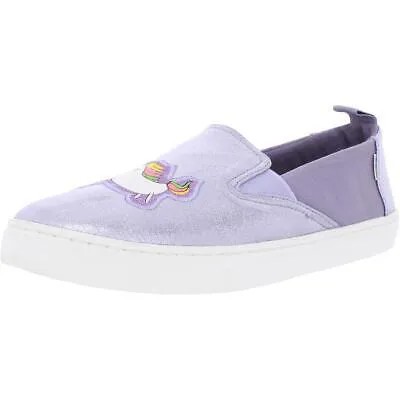 Toms Girls Luca Purple Слипоны 5.5 Medium (B,M) Big Kid BHFO 1302