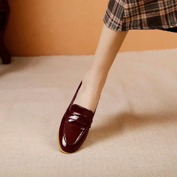 Женские однотонные кроссовки на плоской подошве, кожаные туфли для мам, повседневные Мокасины, обувь на плоской подошве, яркие, 2021