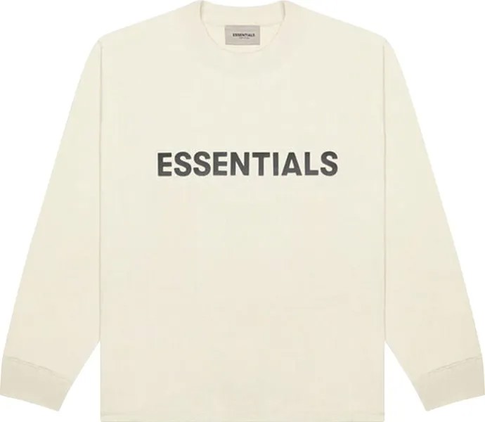 Футболка Fear of God Essentials Long-Sleeve T-Shirt 'Cream', кремовый