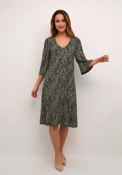Платье из джерси BPTORA Kaffe, цвет black sand animal print