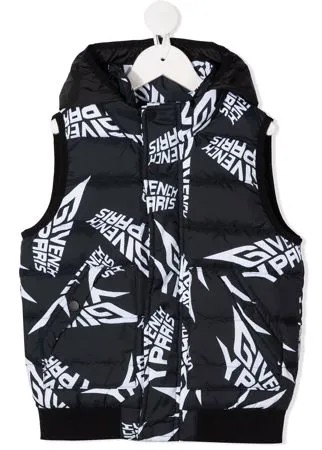 Givenchy Kids куртка с графичным принтом и капюшоном