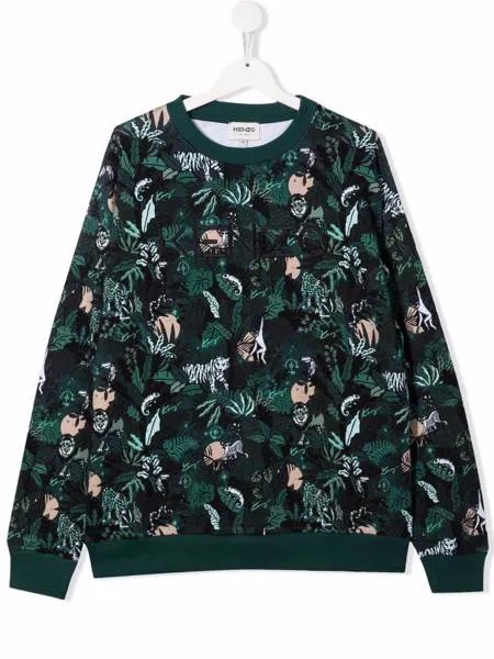 Kenzo Kids толстовка с принтом