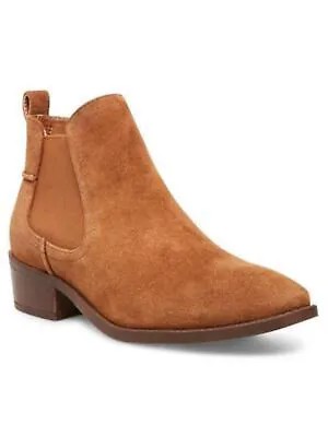 STEVE MADDEN Женские коричневые кожаные ботильоны без шнурков сзади Dabble Slip On 11 M