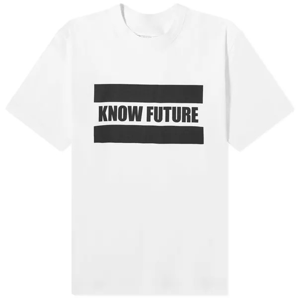 Футболка Sacai Know Future, белый