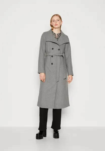 Пальто ONLY Tall ONLMEDINA ДЛИННОЕ ПАЛЬТО С ПОЯСОМ, цвет medium grey melange