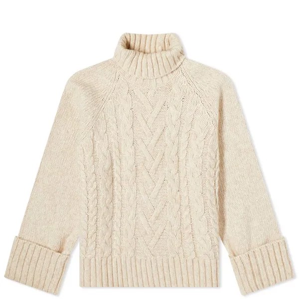 Джемпер GANNI Chunky Cable Oversized Highneck Pullover Jumper