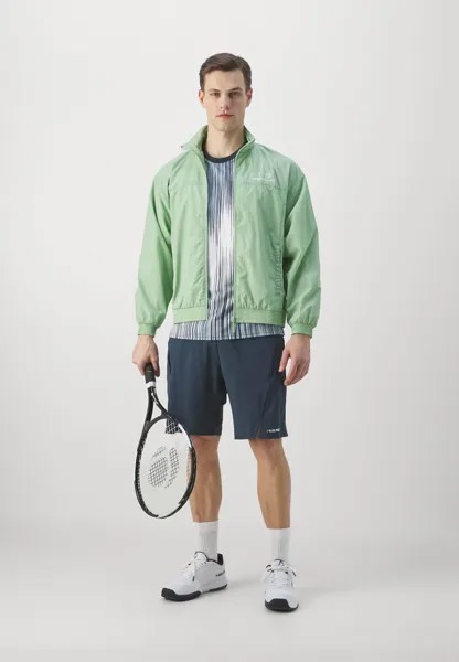 Тренировочная куртка Nayla Track Jacket Sergio Tacchini, спокойный зеленый/белый