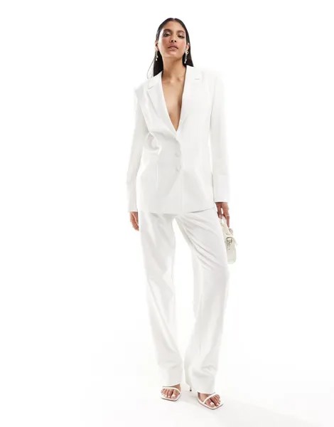 Белые комбинезоны прямого кроя Y.A.S Bridal