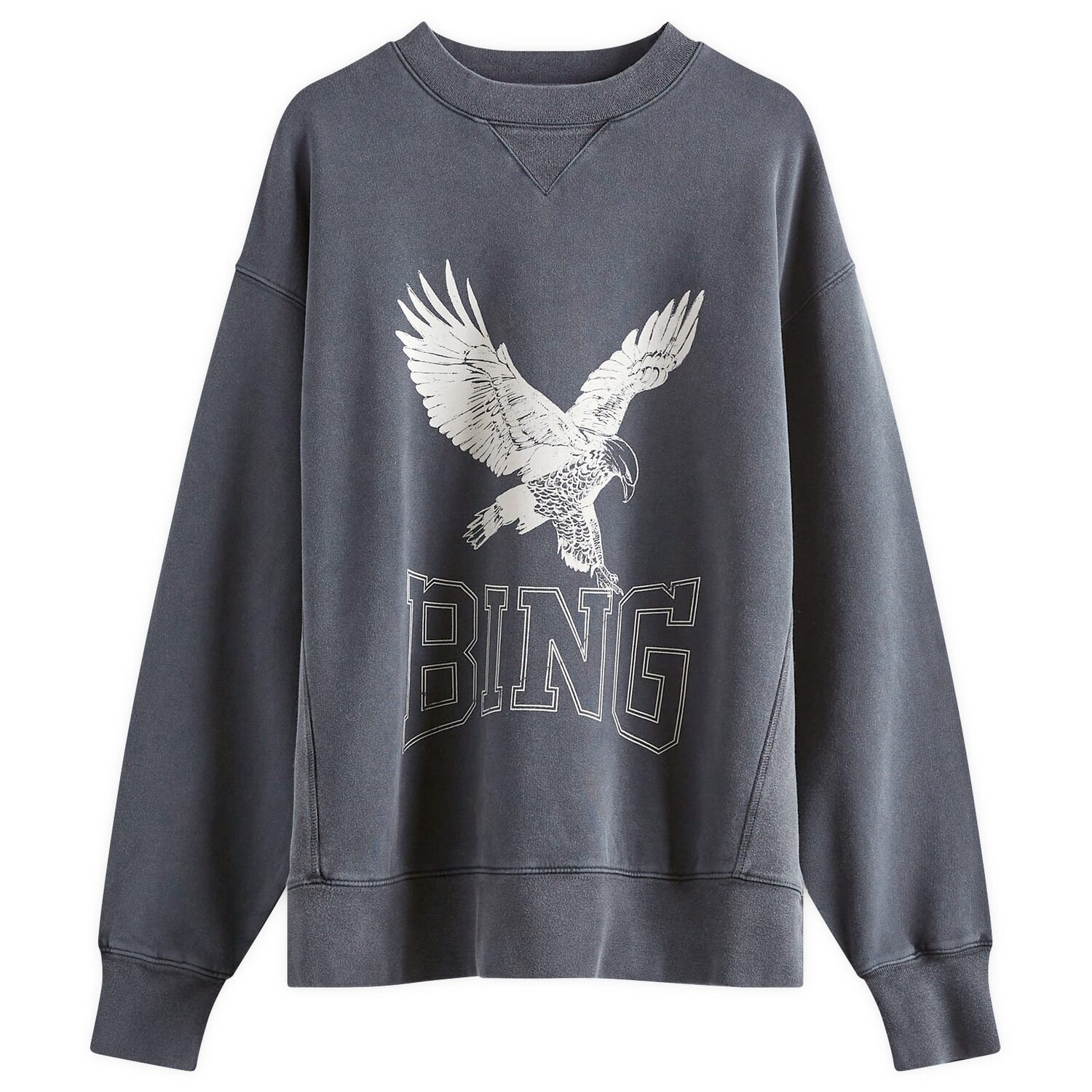 Толстовка Anine Bing Alto Retro Eagle Sweatshirt, цвет Washed Black