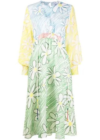 Mira Mikati платье миди Daisy в стиле колор-блок