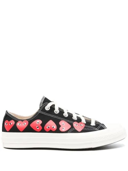 Comme des Garçons кеды Chuck 70 Multi Heart, черный