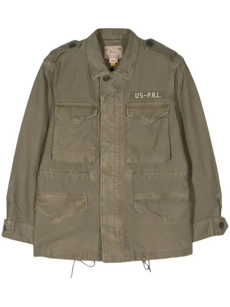 Polo Ralph Lauren куртка с карманами и эполетами, зеленый