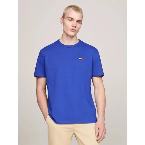 Футболка Tommy Jeans, размер L, ярко-синий