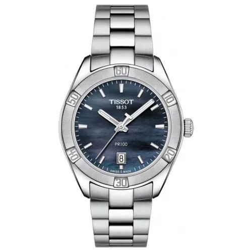 Наручные часы TISSOT T-Classic T101.910.11.121.00, серебряный, синий