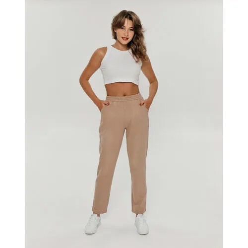 Брюки дудочки LOVETEX.STORE, размер 50, кофе