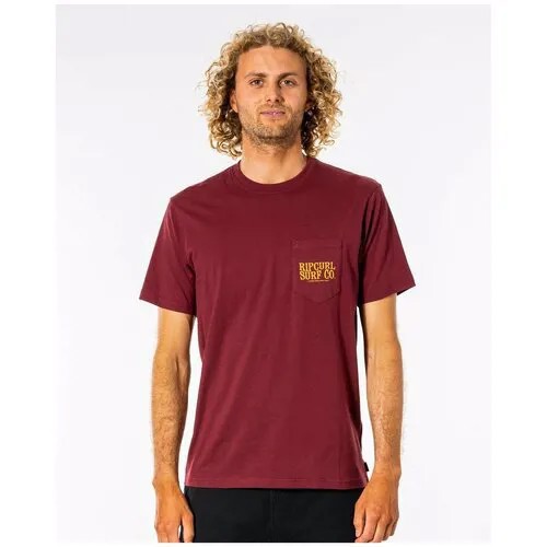Футболка Rip Curl MADE FOR TEE, цвет 4370 MAROON, размер M