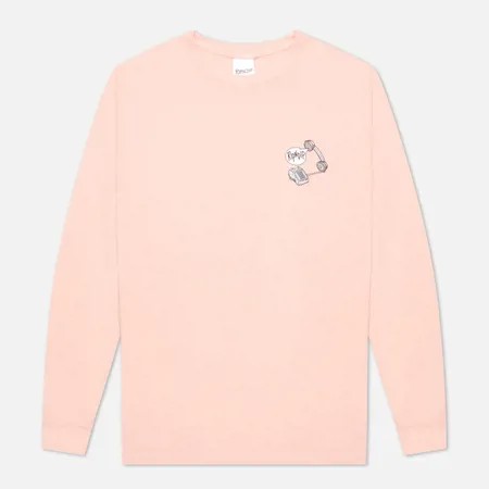 Мужской лонгслив RIPNDIP Hows My Attitude, цвет розовый, размер S