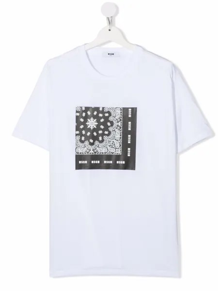 MSGM Kids футболка с графичным принтом