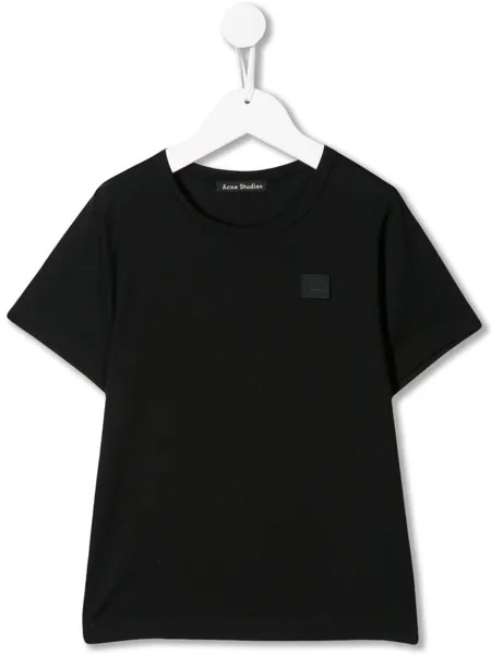 Acne Studios Kids футболка с нашивкой-логотипом