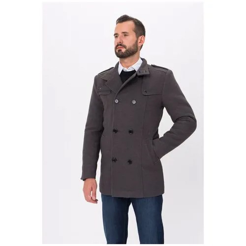 Двубортное пальто Raw3 Серый 46