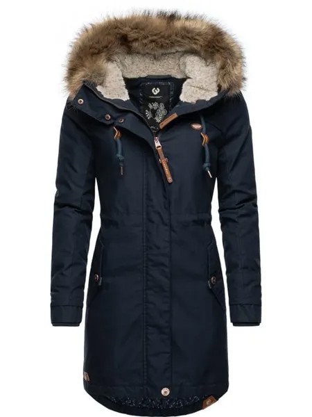 Парка желтовато-коричневая Ragwear, синий