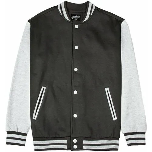 Толстовка Street Soul Бомбер трикотажный / Street Soul / Varsity Classic Jacket V 3, размер M, серый