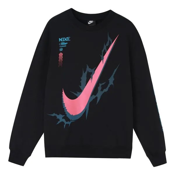 Толстовка Nike x LPL Crossover Casual Sports Round Neck Pullover Knit Black, черный