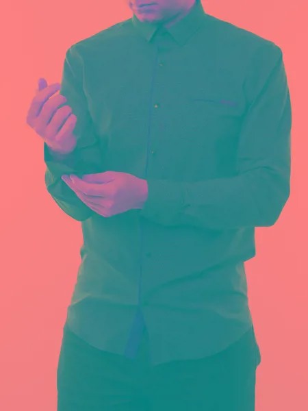 Рубашка мужская Paolo Maldini hs-tl29 фиолетовая; золотистая; коричневая 48; 50 RU