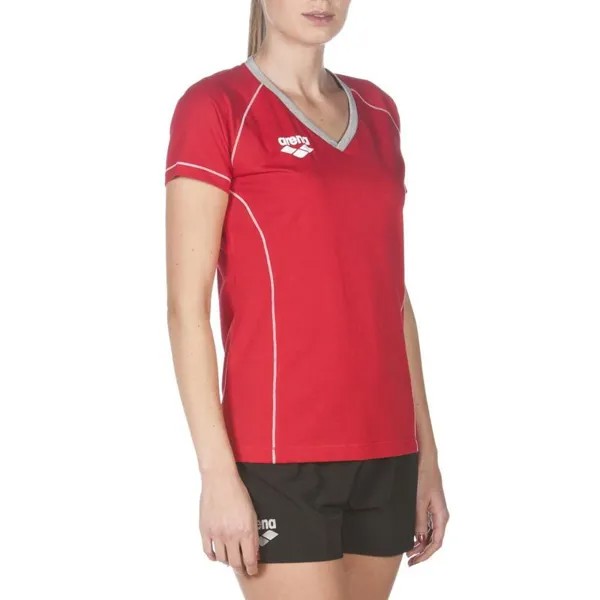 Женская футболка Arena W TL S/S TEE, цвет rot