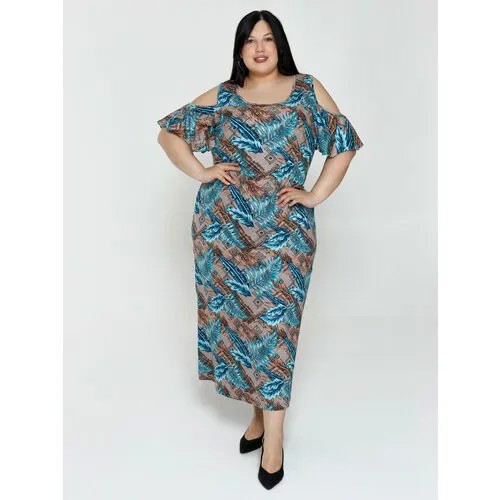 Сарафан LOVETEX.STORE, размер 66, бирюзовый