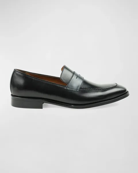 Мужские плетеные кожаные лоферы Arezzo Bruno Magli, цвет Black/Grey Leather