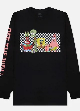 Мужской лонгслив Vans x SpongeBob SquarePants Characters, цвет чёрный, размер M