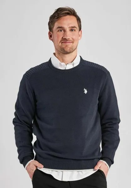 Вязаный свитер GERLUF U.S. Polo Assn., цвет dark sapphire
