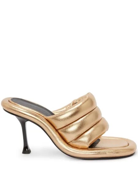 JW Anderson босоножки Bumper Tubular с дутыми ремешками, золотистый