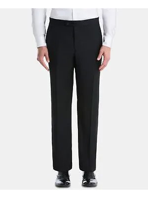 LAUREN RALPH LAUREN Мужские черные прямые брюки с плоской передней частью классического кроя 38 X 29
