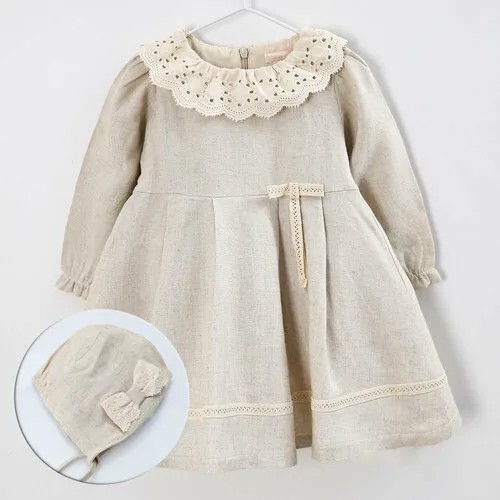 Платье Baby Rose, размер 62/40, бежевый