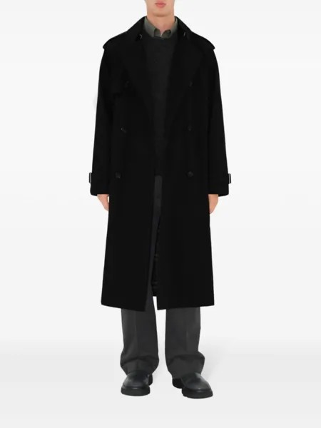 Burberry габардиновый тренч, черный