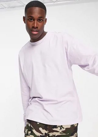 Oversized-лонгслив сиреневого цвета New Look-Фиолетовый цвет